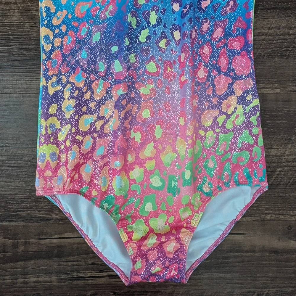 Rainbow Leopard Leotard